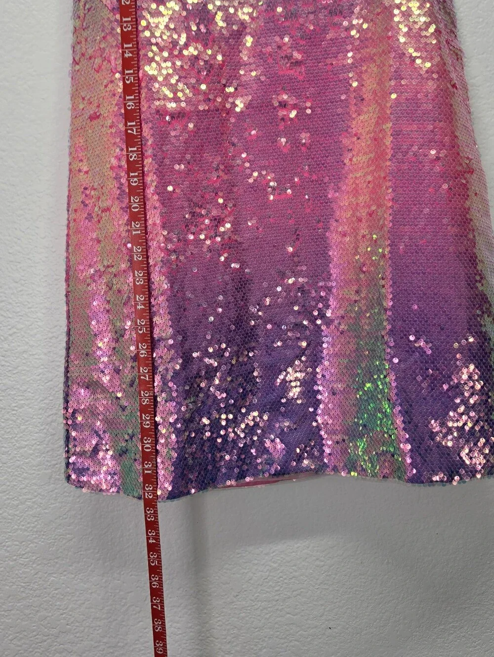 Lola & The Boys Girls Mermaid Magic Sequin Shift Dress Sz 14 NWT Rose Ombre